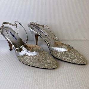 Jacques Levine Silver Dress Shoes